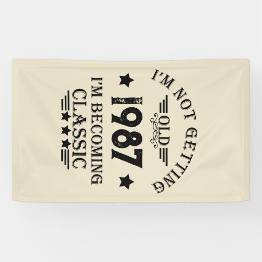 Gepersonaliseerd  verjaardagscadeau spandoek (Horizontaal)