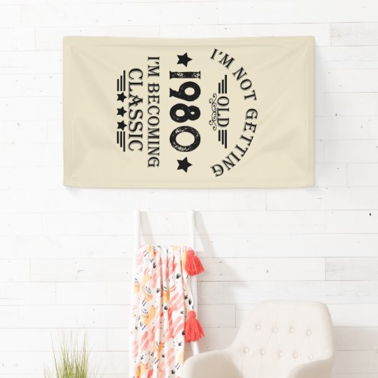 Gepersonaliseerd  verjaardagscadeau spandoek (Insitu)