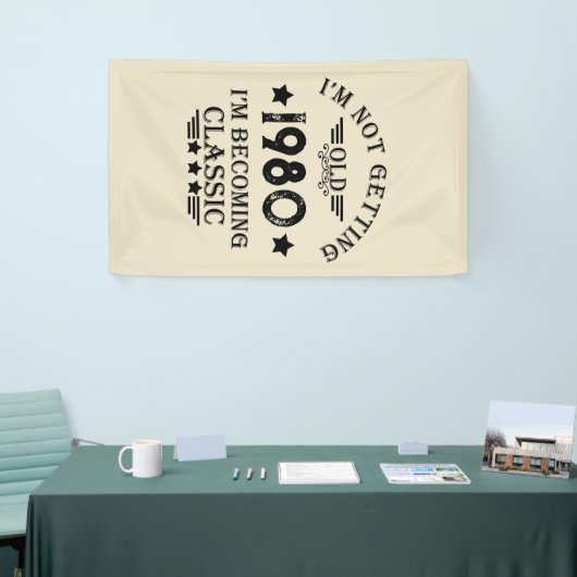 Gepersonaliseerd  verjaardagscadeau spandoek (Beurs)