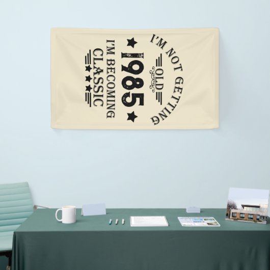 Gepersonaliseerd  verjaardagscadeau spandoek (Beurs)