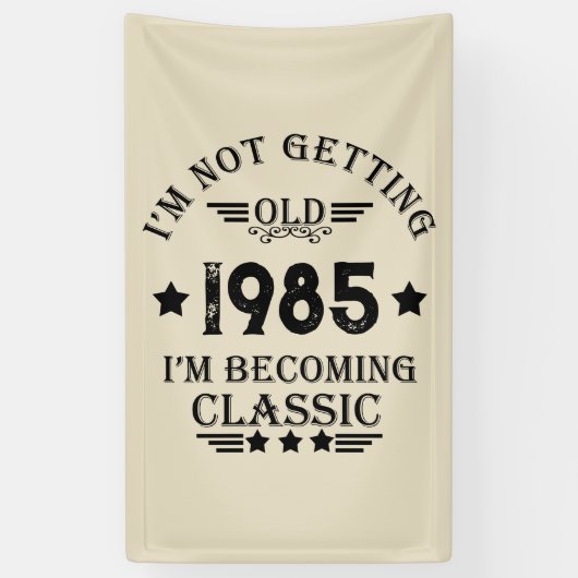 Gepersonaliseerd  verjaardagscadeau spandoek (Verticaal)