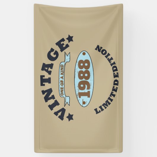 Gepersonaliseerd  verjaardagscadeau spandoek (Verticaal)