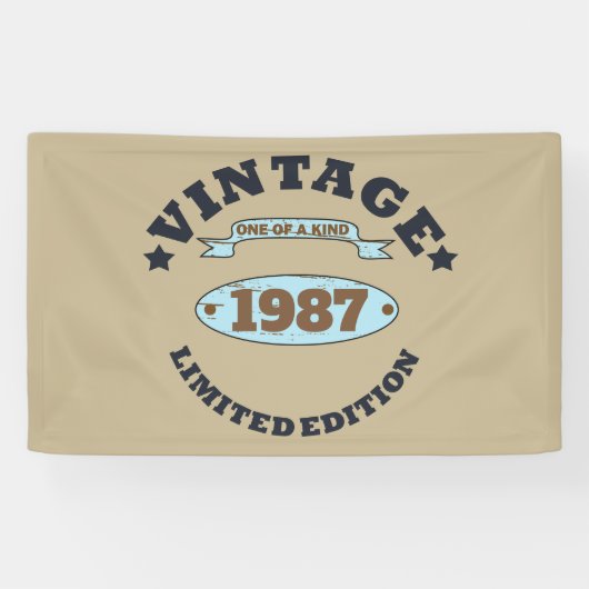 Gepersonaliseerd verjaardagscadeau spandoek (Horizontaal)