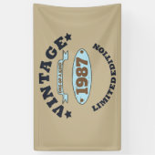 Gepersonaliseerd verjaardagscadeau spandoek (Verticaal)