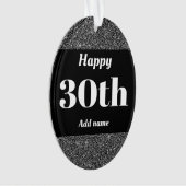 gepersonaliseerd verjaardagscadeau-versienummer 3 ornament (voorkant)