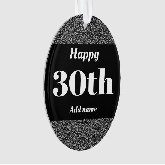 gepersonaliseerd verjaardagscadeau-versienummer 3 ornament (voorkant)