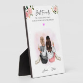 Gepersonaliseerd verjaardagscadeau voor Beste Vrie Fotoplaat (Zijkant)