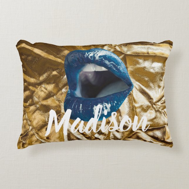 Gepersonaliseerd verjaardagscadeau voor vrouw, vri accent kussen (Voorkant)