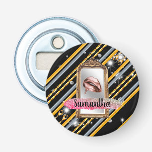 Gepersonaliseerd verjaardagscadeau voor vrouw, vri button flesopener