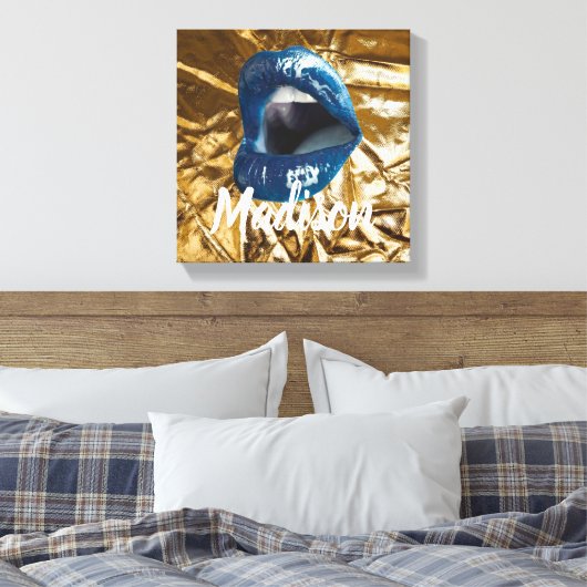 Gepersonaliseerd verjaardagscadeau voor vrouw, vri canvas afdruk (Insitu (Slaapkamer))