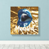 Gepersonaliseerd verjaardagscadeau voor vrouw, vri canvas afdruk (Insitu (Houten vloer))