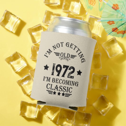 Gepersonaliseerd  verjaardagscadeau zwart blikjeskoeler (Insitu Zomer)