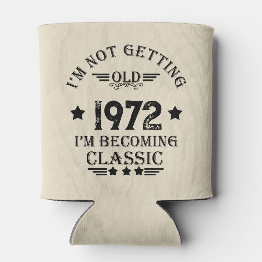 Gepersonaliseerd  verjaardagscadeau zwart blikjeskoeler (Achterkant)