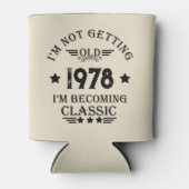 Gepersonaliseerd  verjaardagscadeau zwart blikjeskoeler (Voorkant)