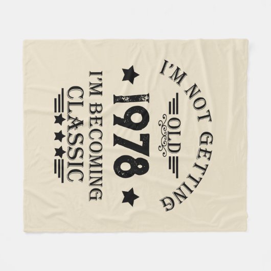 Gepersonaliseerd  verjaardagscadeau zwart fleece deken (Voorkant (Horizontaal))