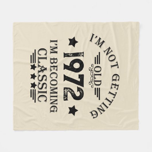 Gepersonaliseerd  verjaardagscadeau zwart fleece deken (Voorkant (Horizontaal))