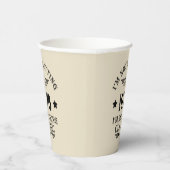 Gepersonaliseerd  verjaardagscadeau zwart papieren bekers (Rechts)