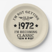 Gepersonaliseerd  verjaardagscadeau zwart papieren bordje (Voorkant)