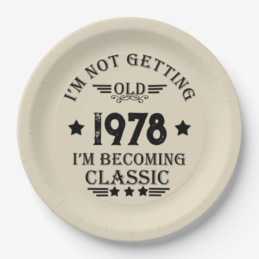 Gepersonaliseerd  verjaardagscadeau zwart papieren bordje (Voorkant)