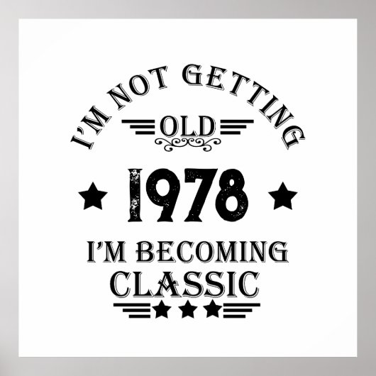 Gepersonaliseerd  verjaardagscadeau zwart poster (Voorkant)