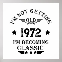 Gepersonaliseerd  verjaardagscadeau zwart poster