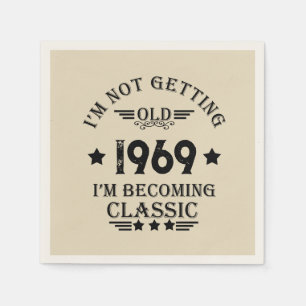 Gepersonaliseerd  verjaardagscadeau zwart servet