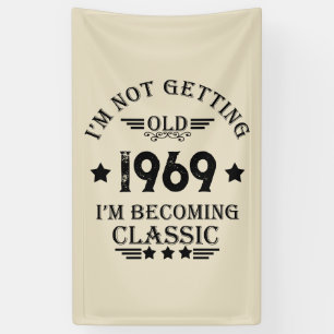 Gepersonaliseerd  verjaardagscadeau zwart spandoek