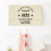 Gepersonaliseerd  verjaardagscadeau zwart spandoek (Insitu)