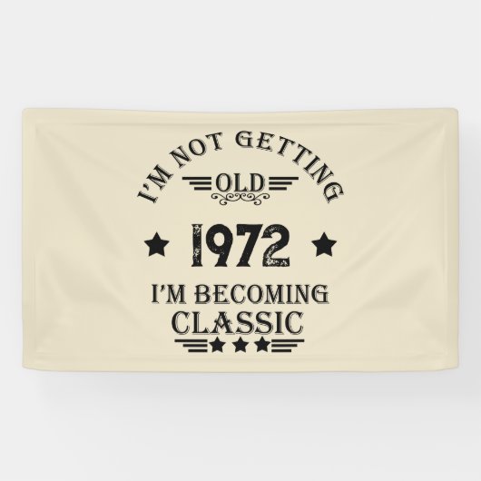 Gepersonaliseerd  verjaardagscadeau zwart spandoek (Horizontaal)