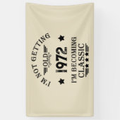 Gepersonaliseerd  verjaardagscadeau zwart spandoek (Verticaal)