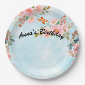 Gepersonaliseerd verjaardagsfeestje bord (Voorkant)