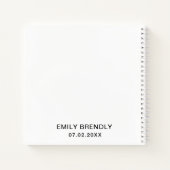 Gepersonaliseerd verjaardagsfeestje Gastenboek Zwa Notitieboek (Achterkant)