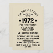 Gepersonaliseerd  verjaardagsfeestje kaart (Voorkant / Achterkant)