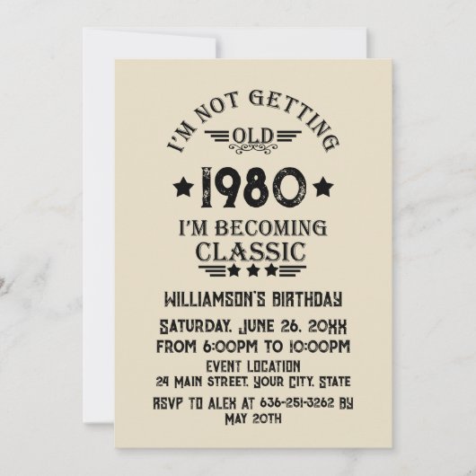 Gepersonaliseerd  verjaardagsfeestje kaart (Voorkant)