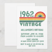 Gepersonaliseerd  verjaardagsfeestje kaart (Voorkant / Achterkant)