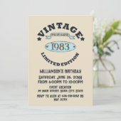 Gepersonaliseerd  verjaardagsfeestje kaart (Staand voorkant)