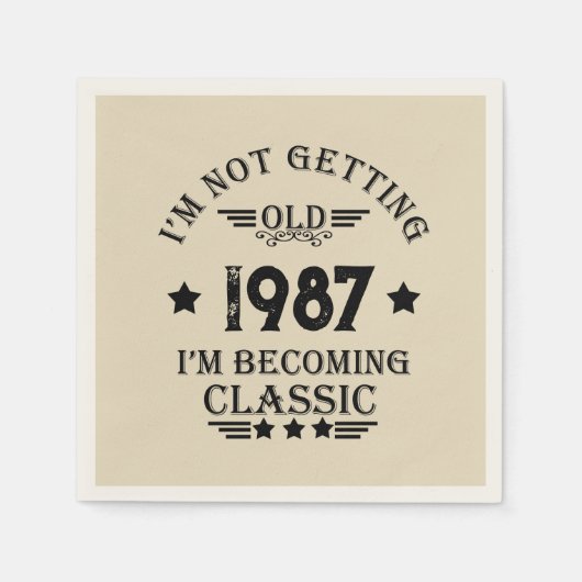 Gepersonaliseerd  verjaardagsfeestje servet (Voorkant)