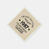 Gepersonaliseerd  verjaardagsfeestje servet (Hoek)