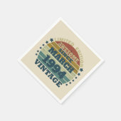 Gepersonaliseerd  verjaardagsfeestje servet (Hoek)