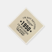 Gepersonaliseerd  verjaardagsfeestje servet (Hoek)