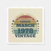 Gepersonaliseerd  verjaardagsfeestje servet (Voorkant)