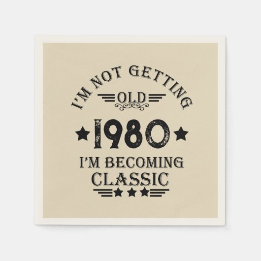 Gepersonaliseerd  verjaardagsfeestje servet (Voorkant)