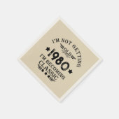 Gepersonaliseerd  verjaardagsfeestje servet (Hoek)