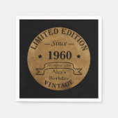 Gepersonaliseerd  verjaardagsfeestje servet (Voorkant)