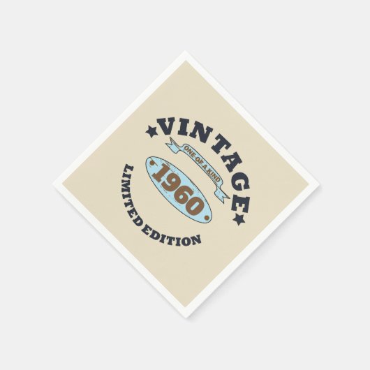 Gepersonaliseerd  verjaardagsfeestje servet (Hoek)