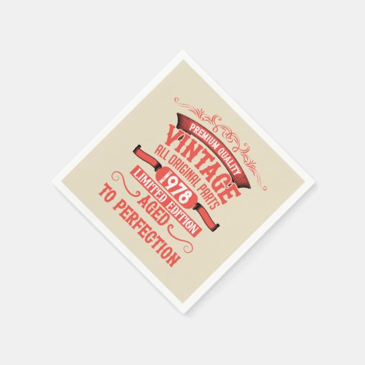 Gepersonaliseerd  verjaardagsfeestje servet (Hoek)