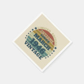 Gepersonaliseerd verjaardagsfeestje servet (Hoek)