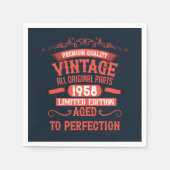 Gepersonaliseerd  verjaardagsfeestje servet (Voorkant)