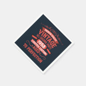 Gepersonaliseerd  verjaardagsfeestje servet (Hoek)