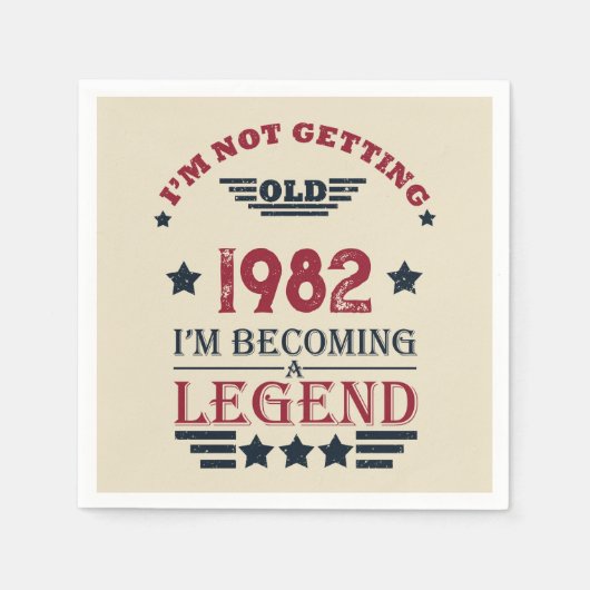 Gepersonaliseerd  verjaardagsfeestje servet (Voorkant)